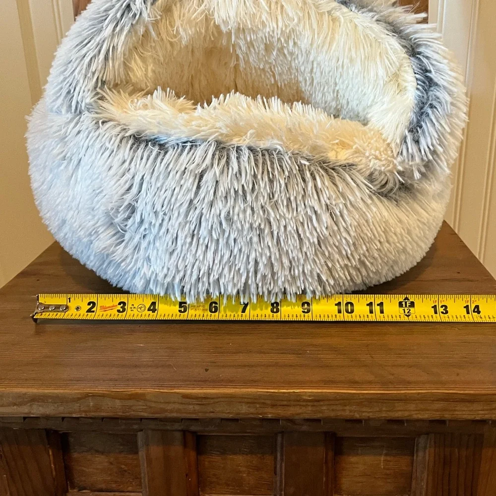 XS Domed Faux Fur Cat/Dog/Pet Bed
